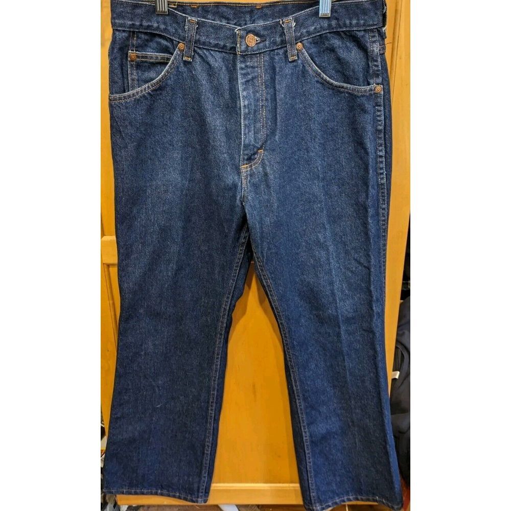 Sears Roebucks Mens 38x29, Measures 36x30 Dark Wash Denim Blue Jeans 100%cotton